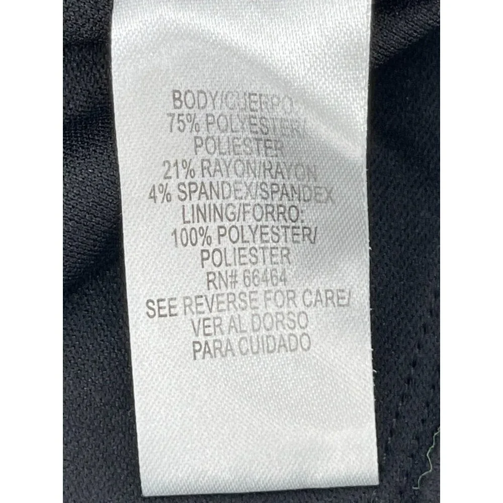 Sandra Darren Women's Black Gray Long Sleeve Stretch Cocktail Dress Size 12 - Picture 9 of 15